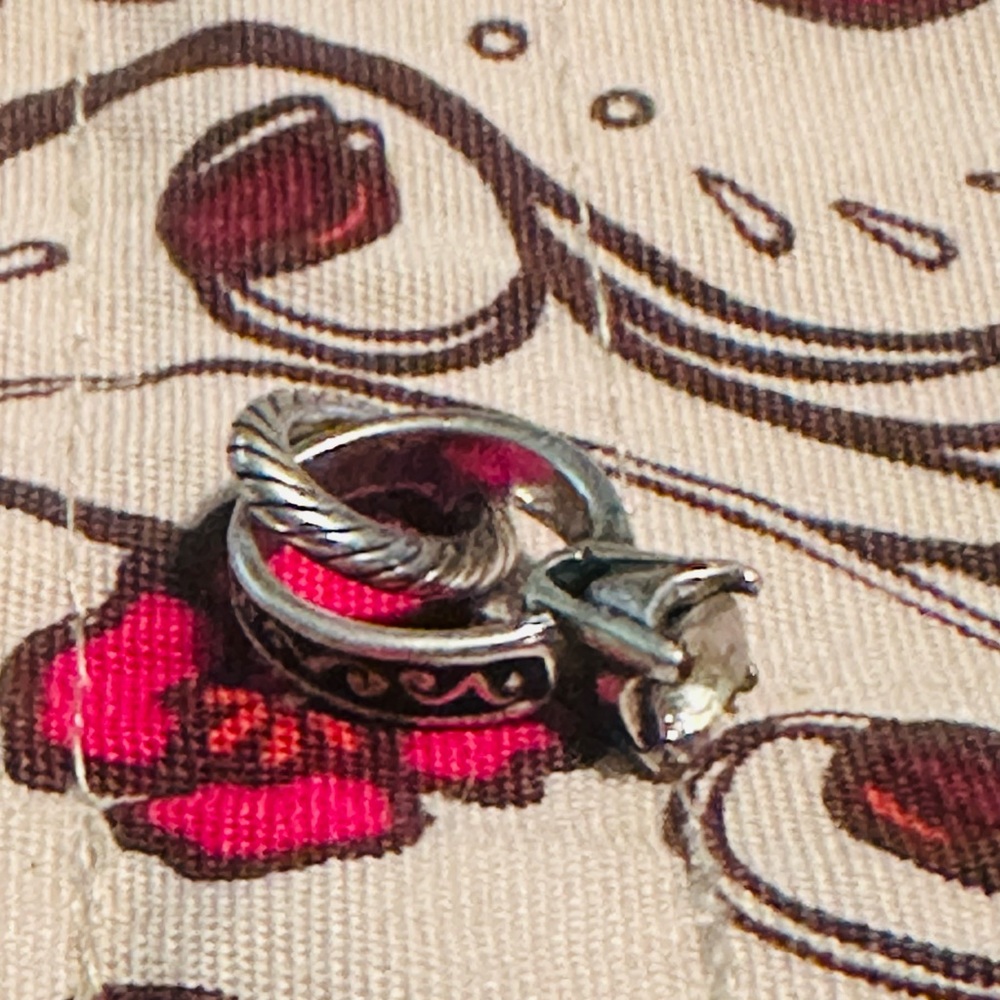 Three Authentic Brighton Silver Charms - image 6